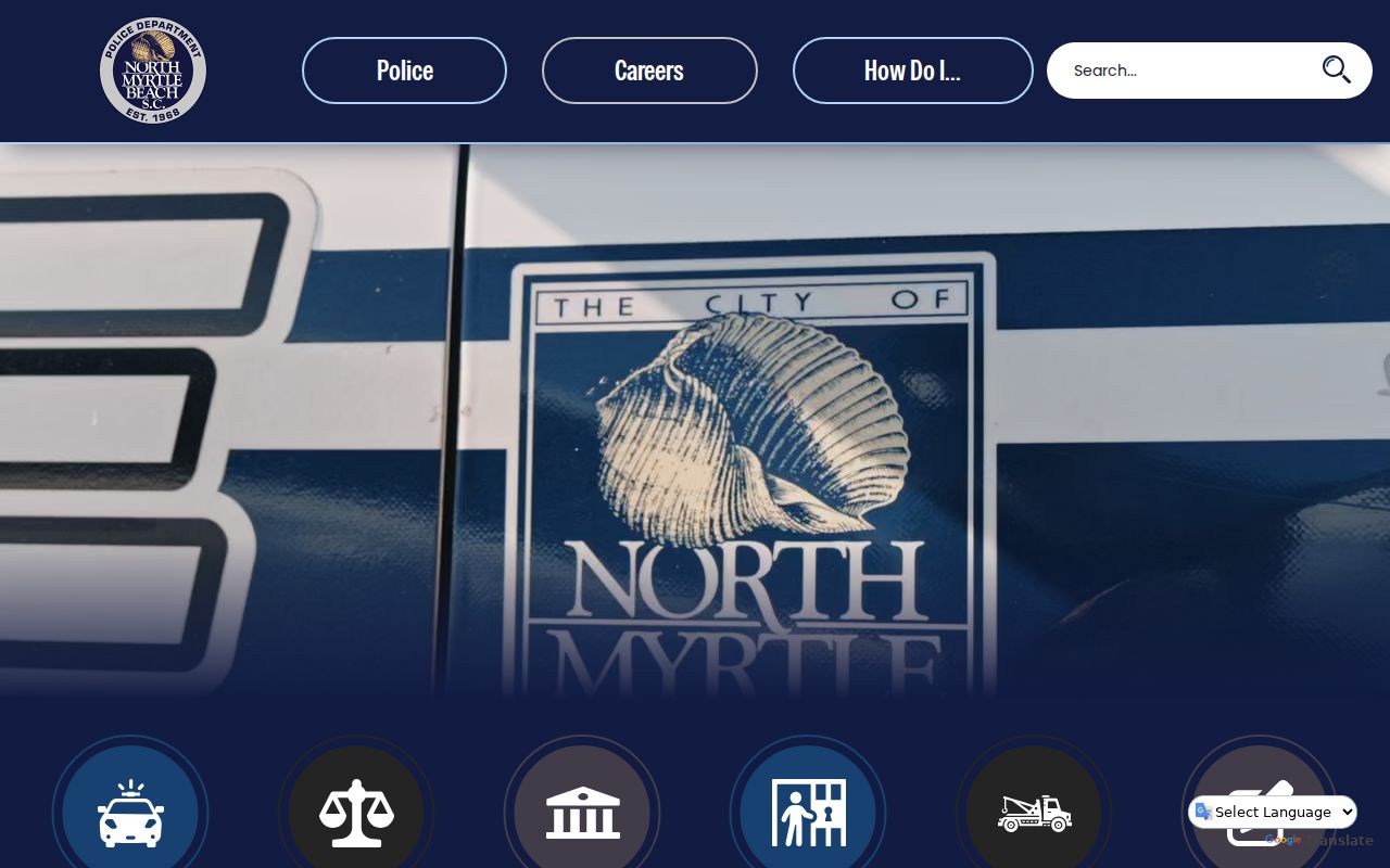 North Myrtle Beach criminal records source at the Police Department