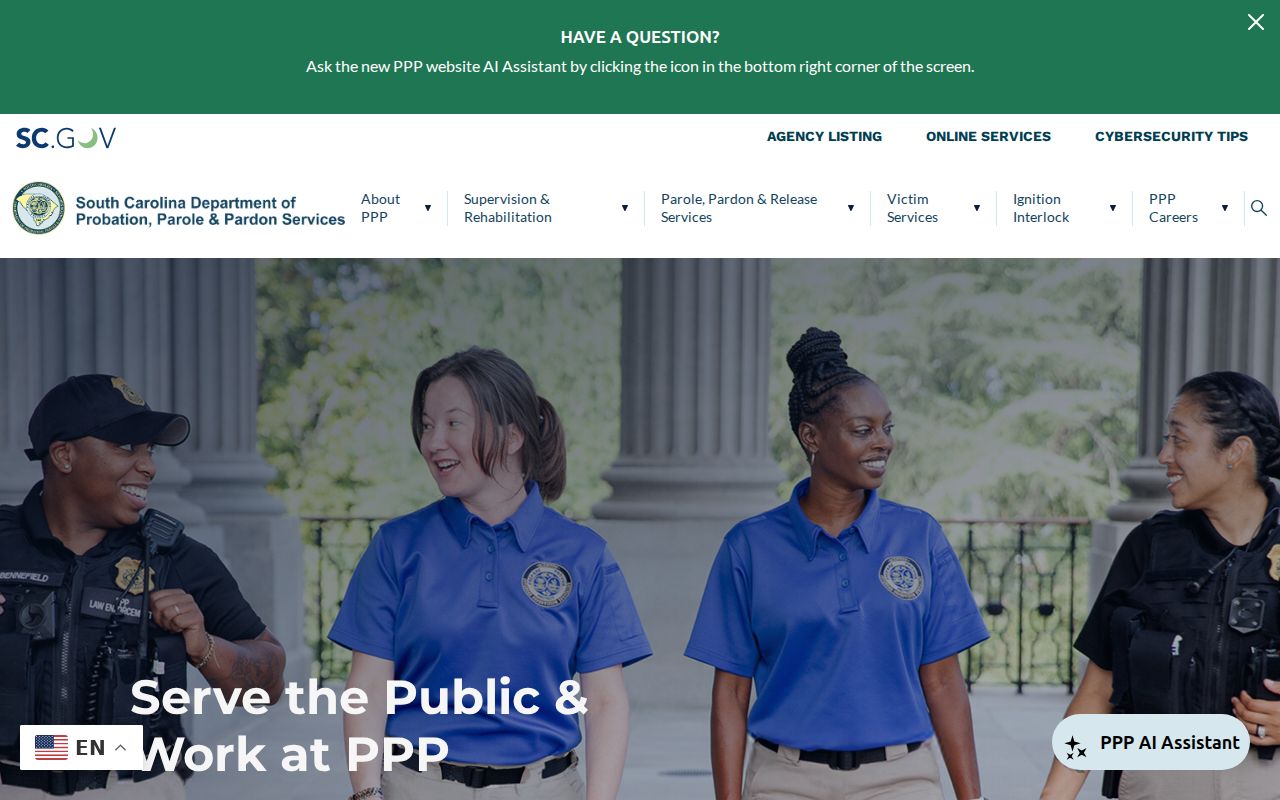 Horry County criminal history probation and parole records agency